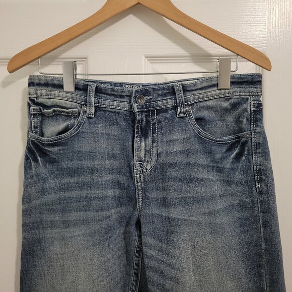 TK Axel Brand Stretch Bootcut Denim Jeans Distressed Youth Size 20 - Picture 3 of 9